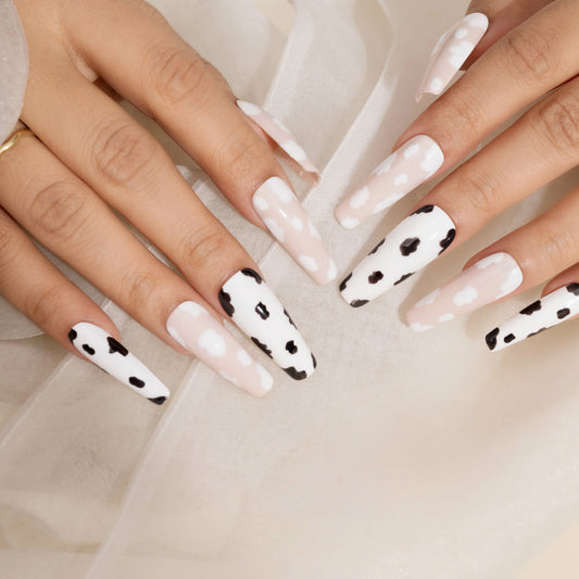 Animal Print Artificial Nails Set